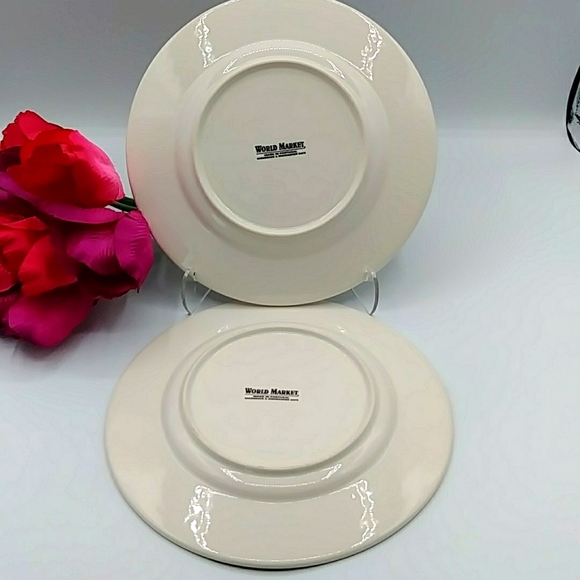 ๐ HP! 2 World Market Leila Bohemian design Plates. - Picture 2 of 7